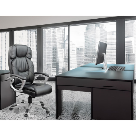 Fotel biurowy obrotowy VERONA/MEGA WYGODNY/CZARNY