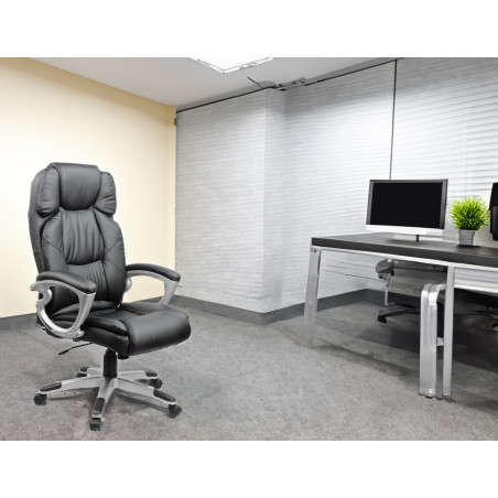 Fotel biurowy obrotowy VERONA/MEGA WYGODNY/CZARNY