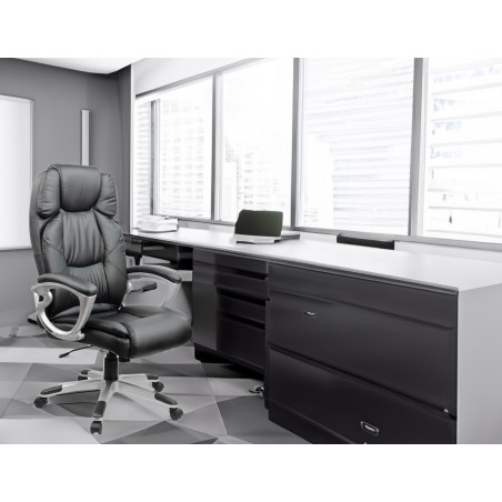 Fotel biurowy obrotowy VERONA/MEGA WYGODNY/CZARNY