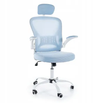 Fotel Obrotowy Brest błękitny niebieski gabinet, pracownia biuro