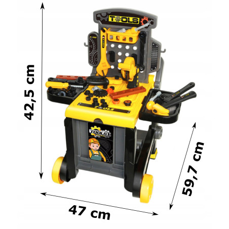 ZESTAW WARSZTAT MAŁY MECHANIK NARZĘDZIA
