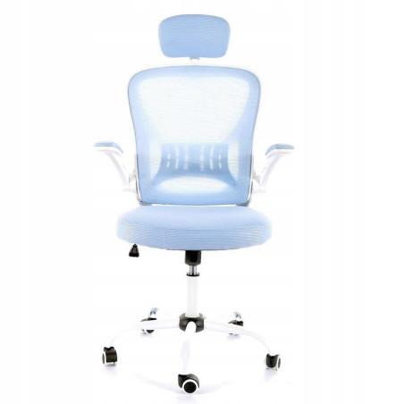 Fotel Obrotowy Brest błękitny niebieski gabinet, pracownia biuro