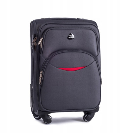 Walizka miękka duża Wings codura 1708(4) L SZARA 97 l