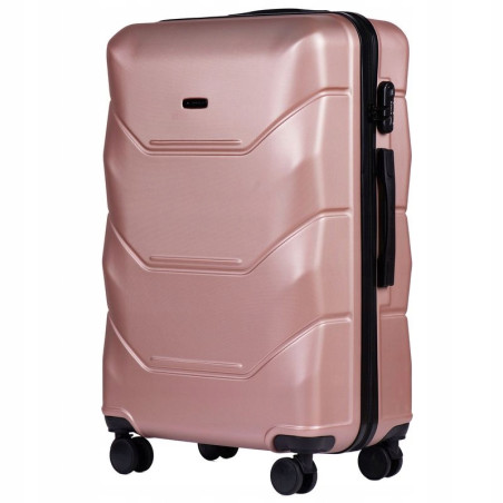Walizka twarda duża Wings ABS 149 L ROSE GOLD