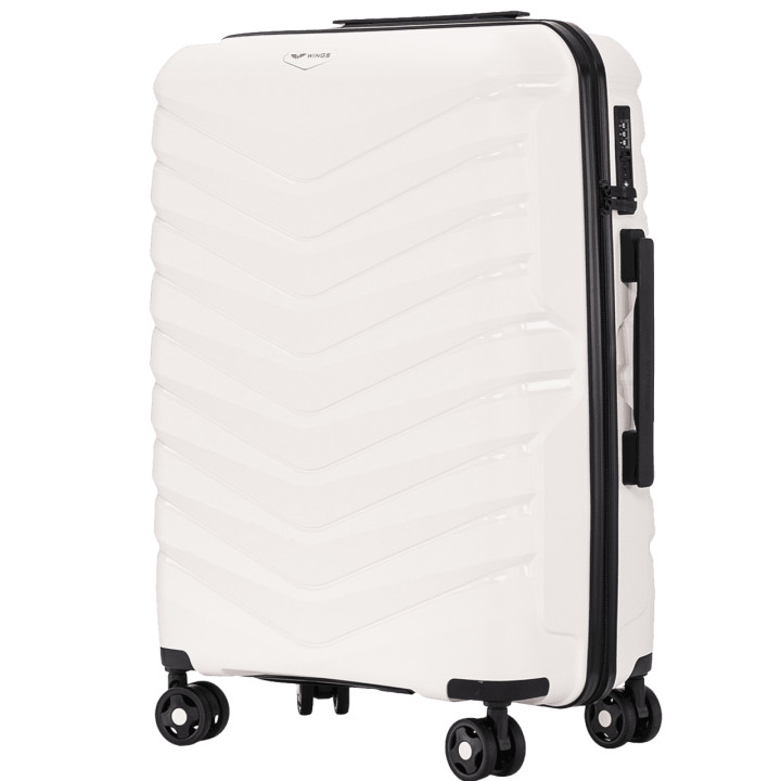 Walizka twarda duża Wings polipropylen PHX01 L WHITE