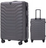 Walizka WINGS twarda duża ABS PEA01-L-D.GREY 97 l