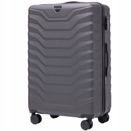 Walizka WINGS twarda duża ABS PEA01-L-D.GREY 97 l