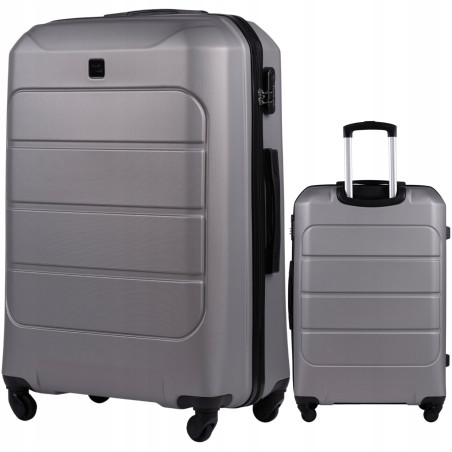 Wings Walizka twarda duża ABS GAN01-L-T.GREY 97L