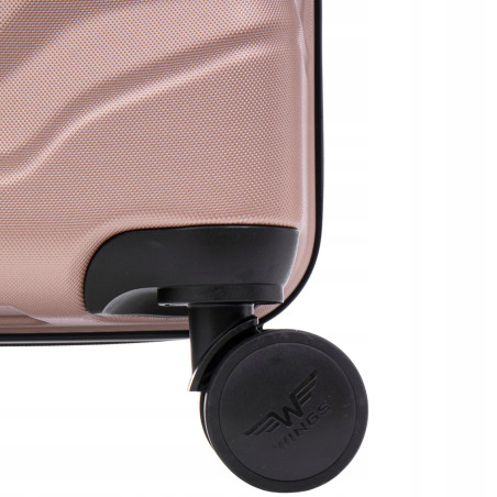 Walizka WINGS twarda duża ABS PEA01-L-R.GOLD 97 l