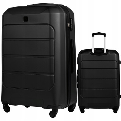 Wings Walizka twarda duża ABS GAN01-L-BLACK 97L