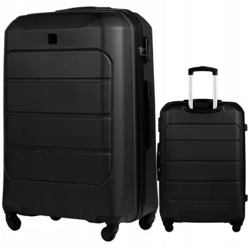 Wings Walizka twarda duża ABS GAN01-L-BLACK 97L