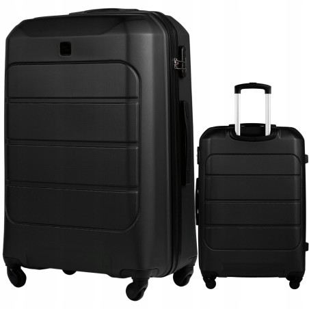 Wings Walizka twarda duża ABS GAN01-L-BLACK 97L