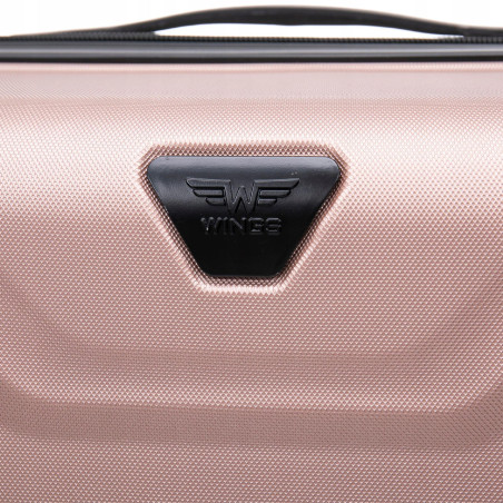 Walizka WINGS twarda duża ABS PEA01-L-R.GOLD 97 l