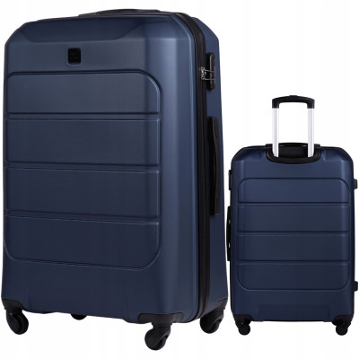 Wings Walizka twarda duża ABS GAN01-L-BLUE 97L