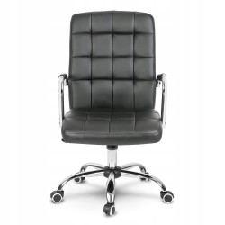 FOTEL BIUROWY ASTON CZARNY KOMFORTOWY I ELEGANCKI MOCNY