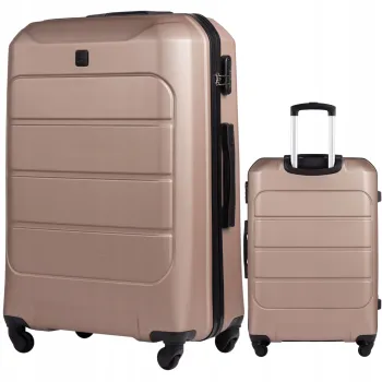 Wings Walizka twarda duża ABS GAN01-L-CHAMPAGNE 97 l