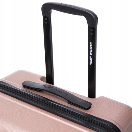 Walizka WINGS twarda duża ABS PEA01-L-R.GOLD 97 l