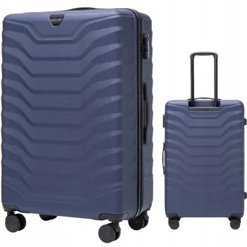 Wings Walizka twarda duża ABS PEA01-L-BLUE 97 l