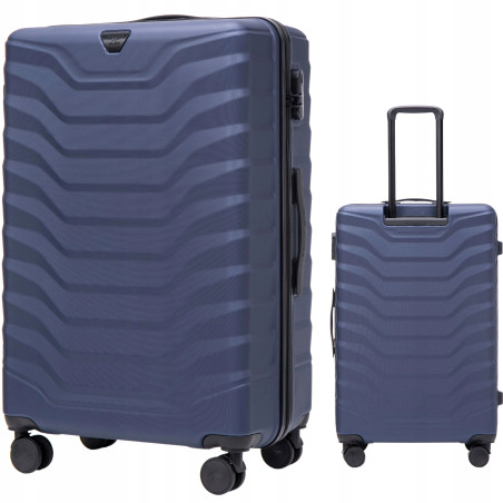 Wings Walizka twarda duża ABS PEA01-L-BLUE 97 l