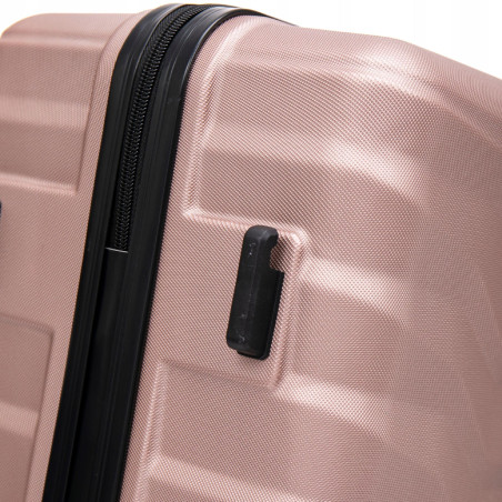 Walizka WINGS twarda duża ABS PEA01-L-R.GOLD 97 l