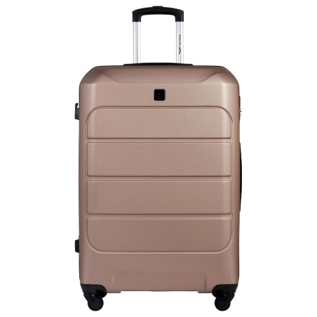 Wings Walizka twarda duża ABS GAN01-L-CHAMPAGNE 97 l