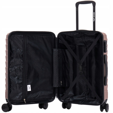 Walizka WINGS twarda duża ABS PEA01-L-R.GOLD 97 l