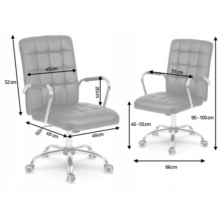 FOTEL BIUROWY ASTON CZARNY KOMFORTOWY I ELEGANCKI MOCNY