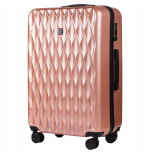 Walizka WINGS twarda duża poliwęglan (polikarbonat) PC190 L PINK 97 l