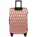 Walizka WINGS twarda duża poliwęglan (polikarbonat) PC190 L PINK 97 l