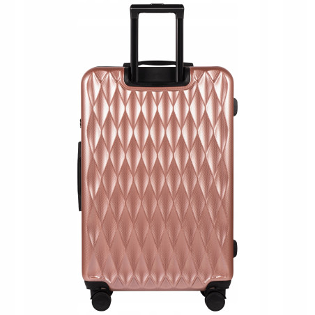 Walizka WINGS twarda duża poliwęglan (polikarbonat) PC190 L PINK 97 l