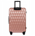 Walizka WINGS twarda duża poliwęglan (polikarbonat) PC190 L PINK 97 l