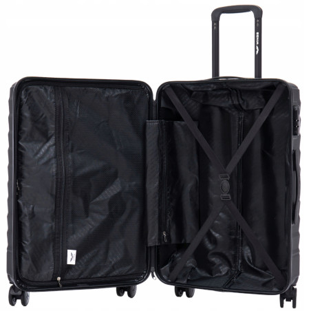 Walizka twarda duża ABS PEA01-L-BLACK 97 l