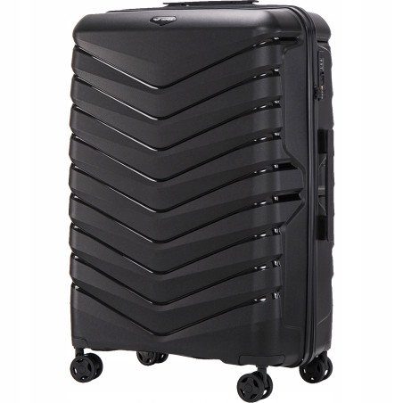 Walizka WINGS twarda duża polipropylen PHX01 L BLACK 97 l