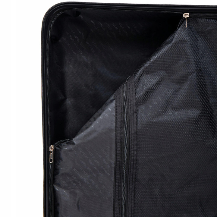 Walizka twarda duża ABS PEA01-L-BLACK 97 l