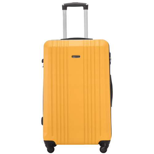 Walizka WINGS twarda duża ABS KST01 L YELLOW 97 l