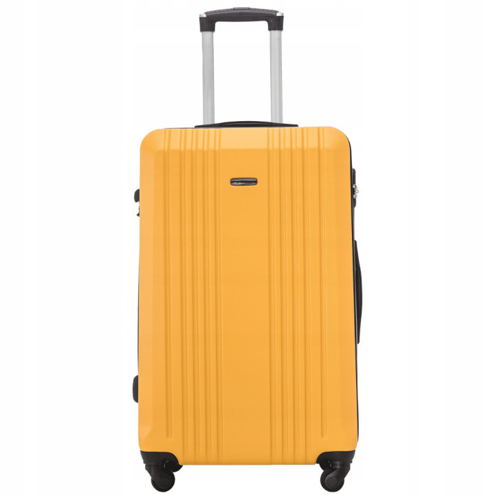 Walizka WINGS twarda duża ABS KST01 L YELLOW 97 l
