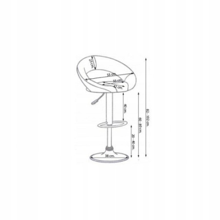 HOKER, KRZESŁO BAROWE FARO-EKO BEIGE