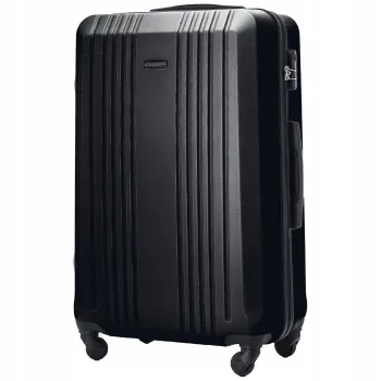 Walizka WINGS twarda duża ABS KST01 L DARK GREY 97 l