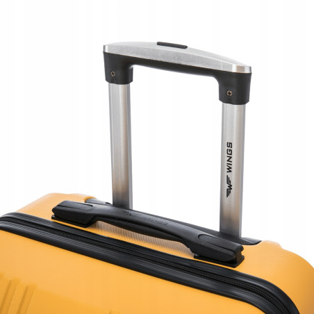 Walizka WINGS twarda duża ABS KST01 L YELLOW 97 l