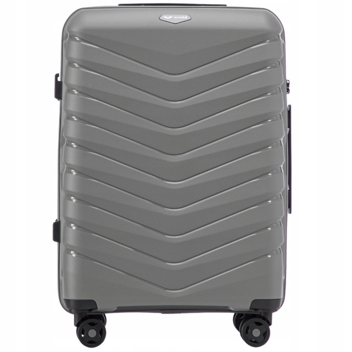 Walizka WINGS twarda duża polipropylen PHX01 L DARK GREY 1.0 97 l