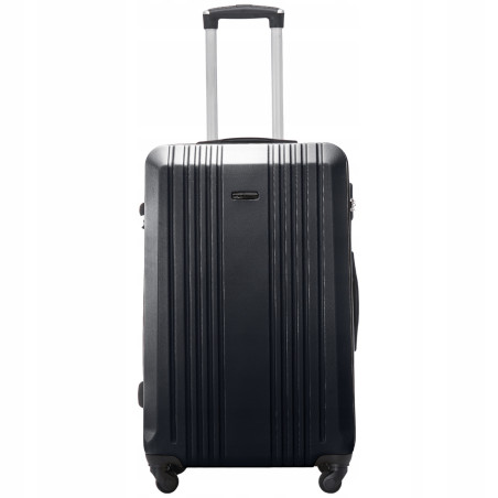 Walizka WINGS twarda duża ABS KST01 L DARK GREY 97 l