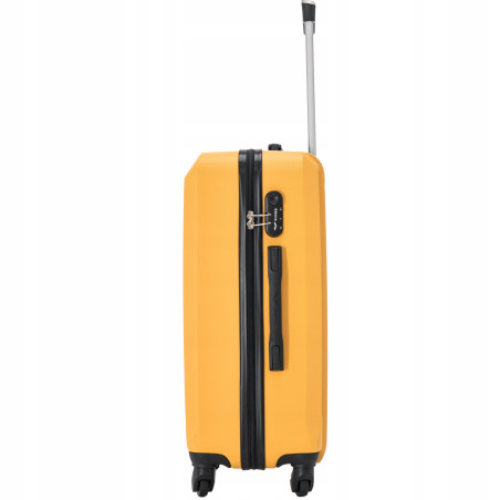 Walizka WINGS twarda duża ABS KST01 L YELLOW 97 l