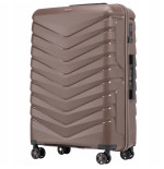 Walizka WINGS twarda duża polipropylen PHX01 L BROWN 97 l