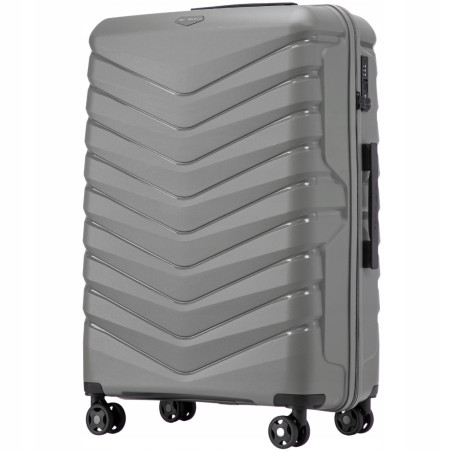 Walizka WINGS twarda duża polipropylen PHX01 L DARK GREY 1.0 97 l