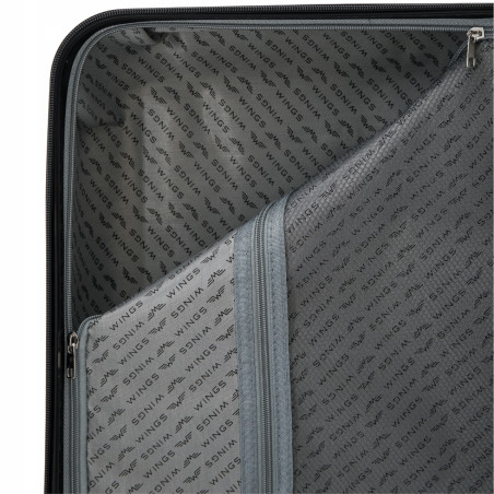 Walizka WINGS twarda duża ABS KST01 L YELLOW 97 l