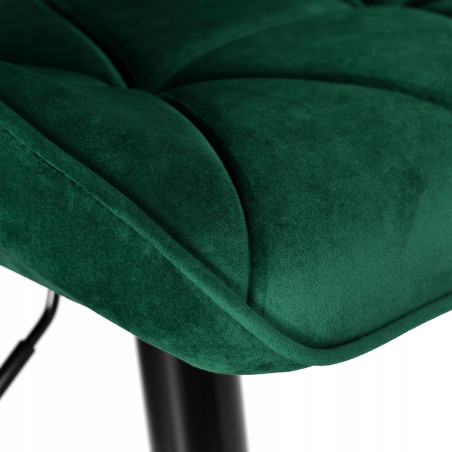 Hoker/Krzesło barowe pikowane SEVILLA VELVET