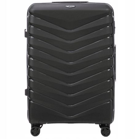 Walizka WINGS twarda duża polipropylen PHX02 L BLACK 97 l