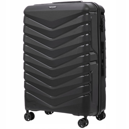 Walizka WINGS twarda duża polipropylen PHX02 L BLACK 97 l