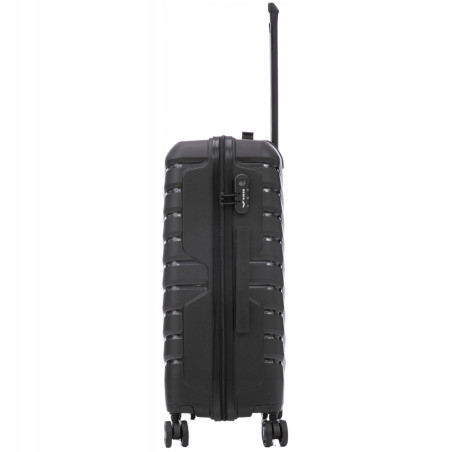 Walizka WINGS twarda duża polipropylen PHX02 L BLACK 97 l