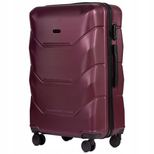 WALIZKA DUŻA POSZERZANA TWARDA WINGS ABS 149 97 l BURGUNDY